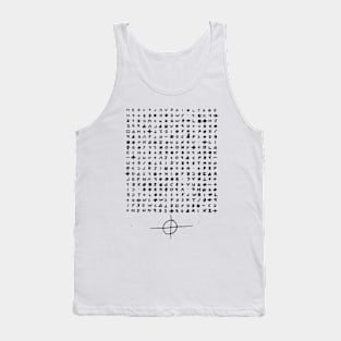 340 Cipher - White Tank Top